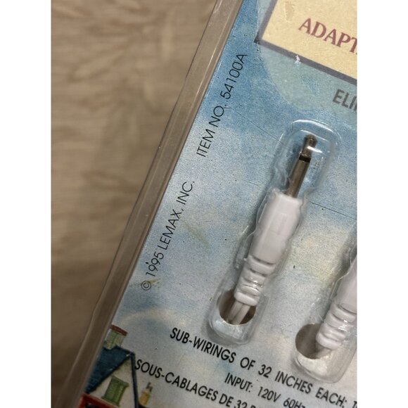 Lemax Village Collection Ac Power Adaptor With 4 Output Jacks New - Picture 3 of 13